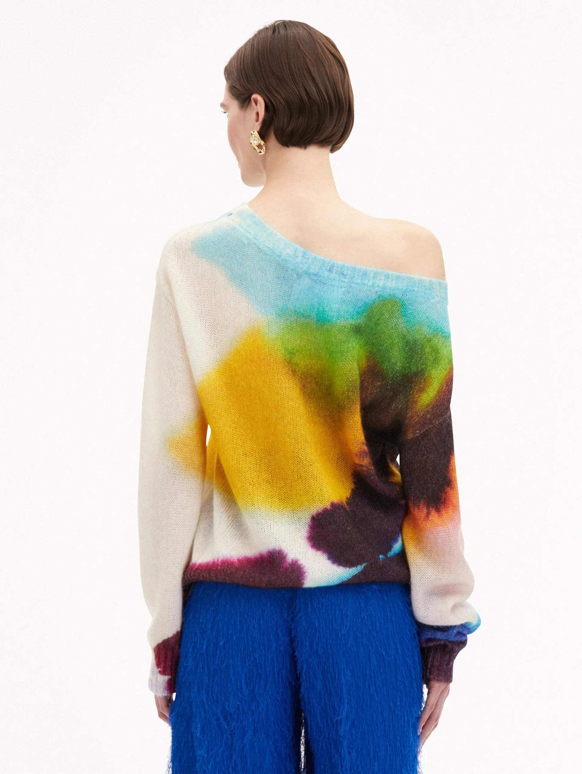 Abstract Watercolor Pullover