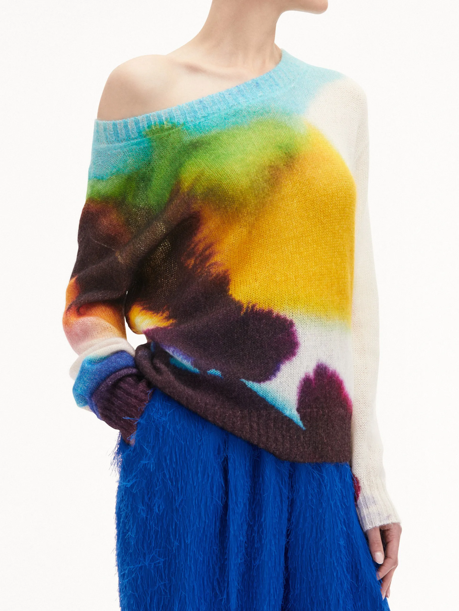 Abstract Watercolor Pullover