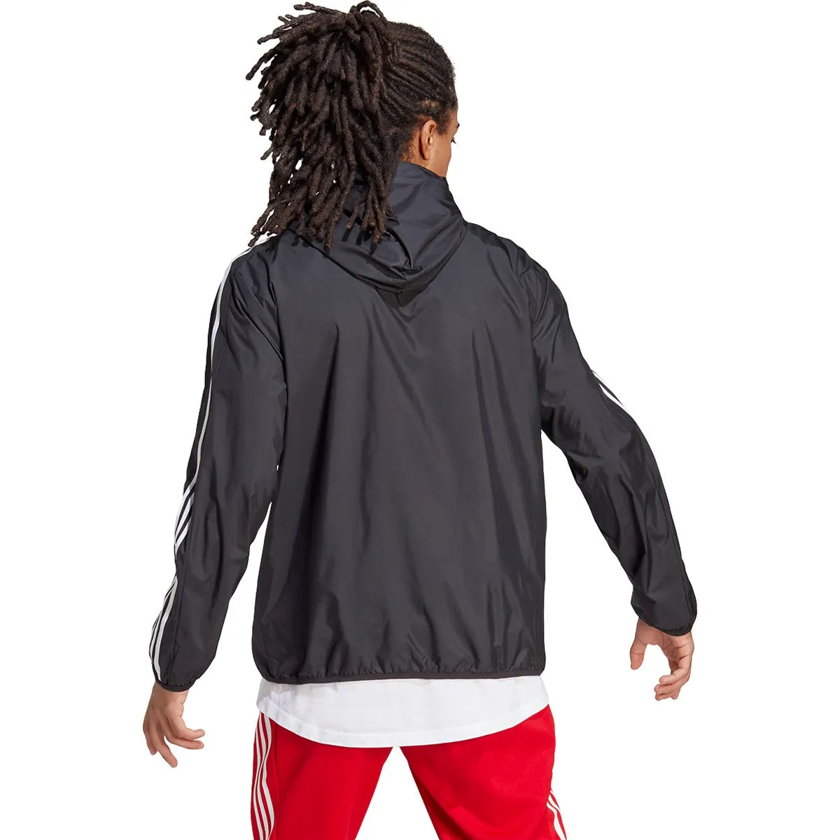 adidas Men's Essentials Woven 3-Stripes Windbreaker