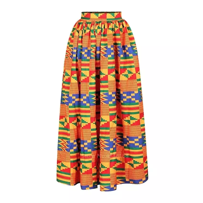 African Print Maxi Skirt