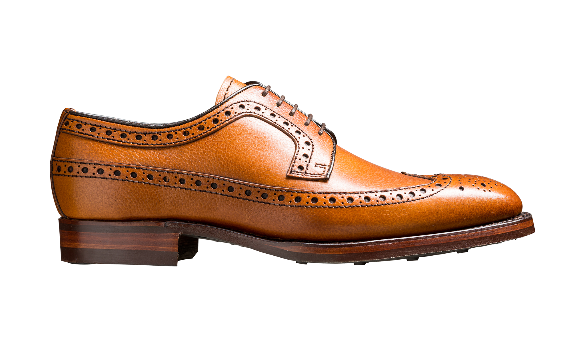 Barker Calvay Classic Long-Wing  Brogue Shoe - Cedar Grain