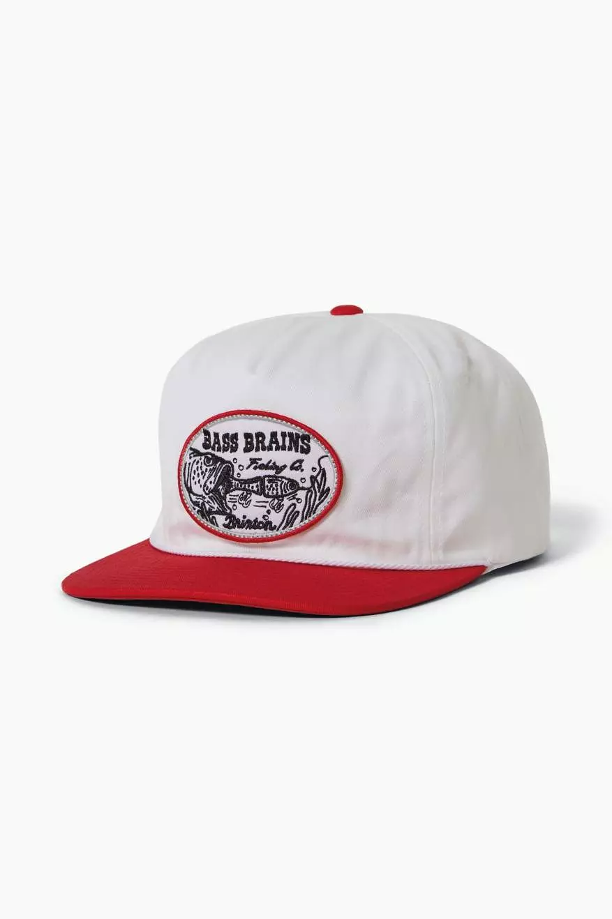 Bass Brains Swim HP Snapback - White/Red