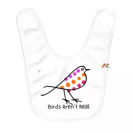 Birds Aren't Real Fleece Baby Bib