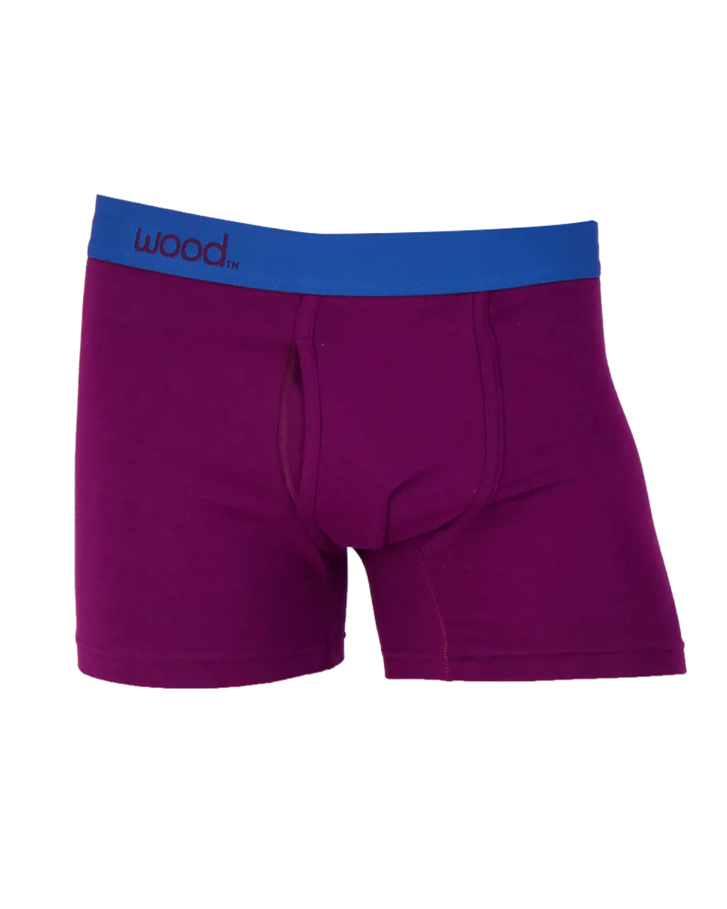 Boxer Brief w/ Fly in Dark Purple by Wood Underwear