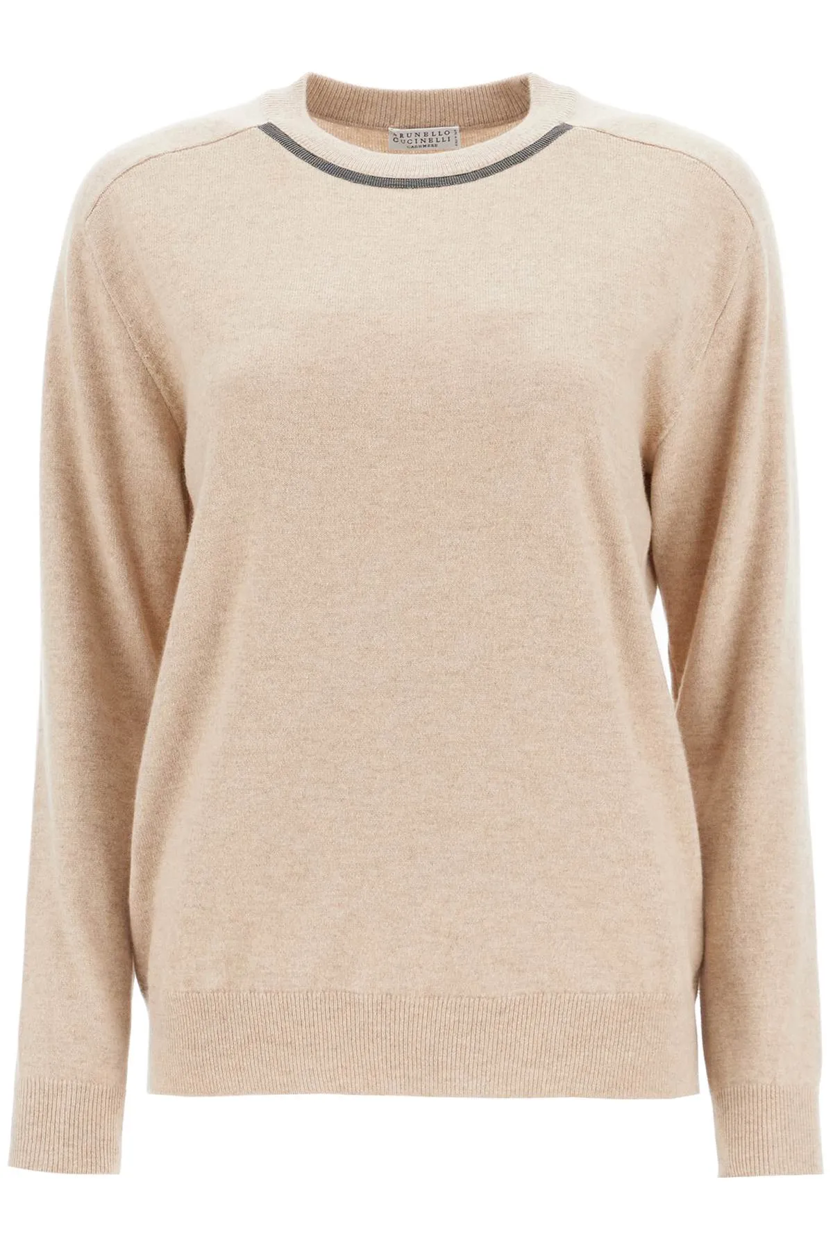 Brunello Cucinelli Cashmere Crewneck Pullover   Beige