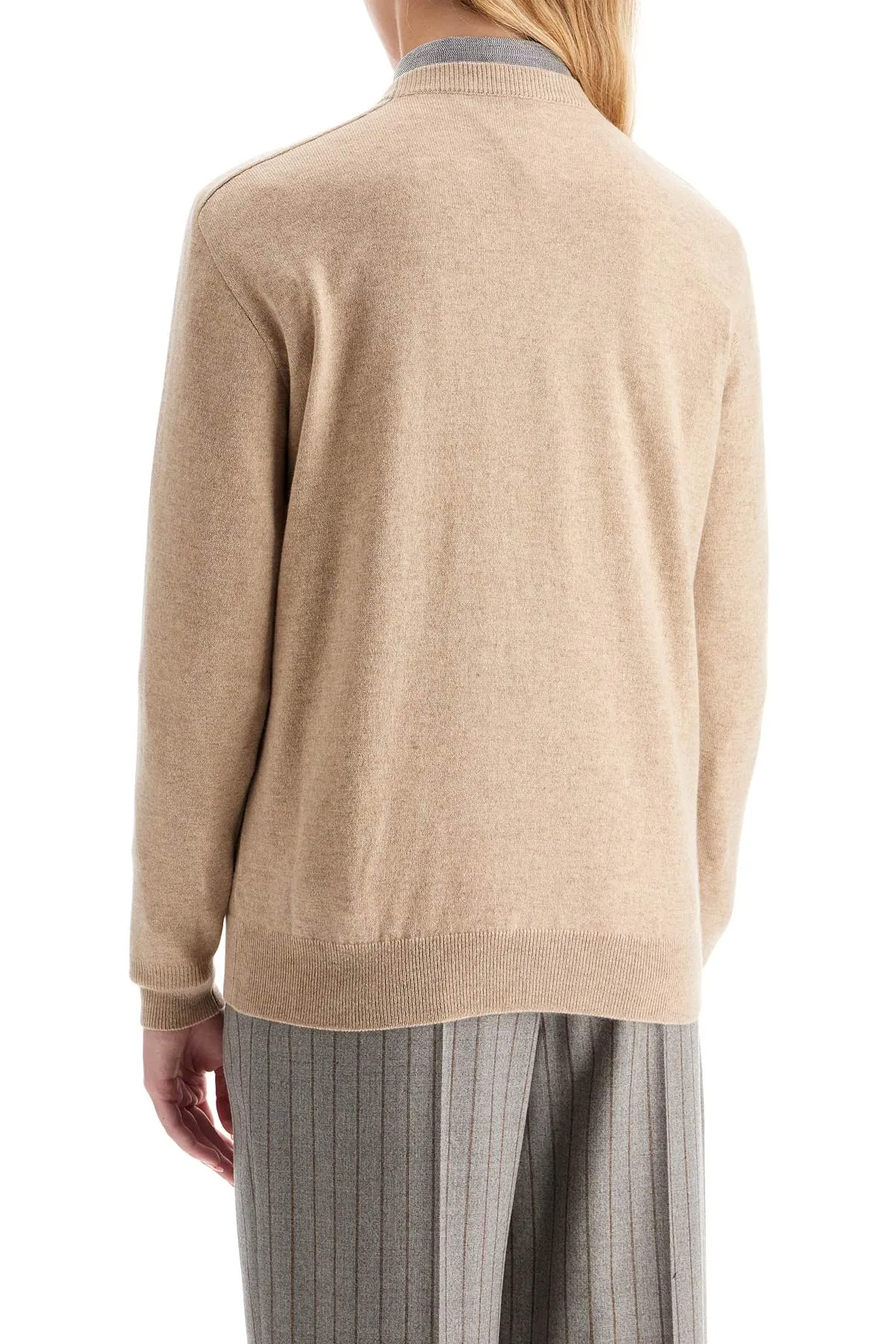 Brunello Cucinelli Cashmere Crewneck Pullover   Beige