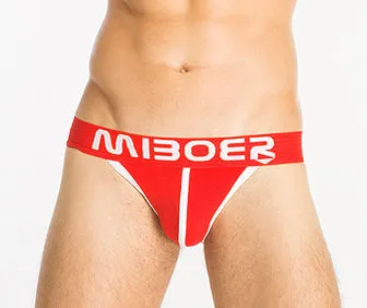 Calzoncillo Bikini Miboer trusa underwear briefs para Caballero en color Rojo