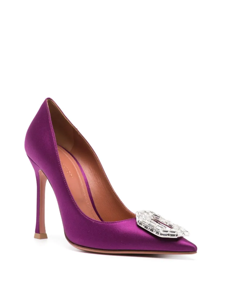 CAMELIA 105MM SATIN PUMPS