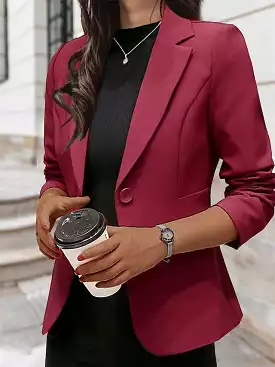 Classic Black Office Blazer for Women