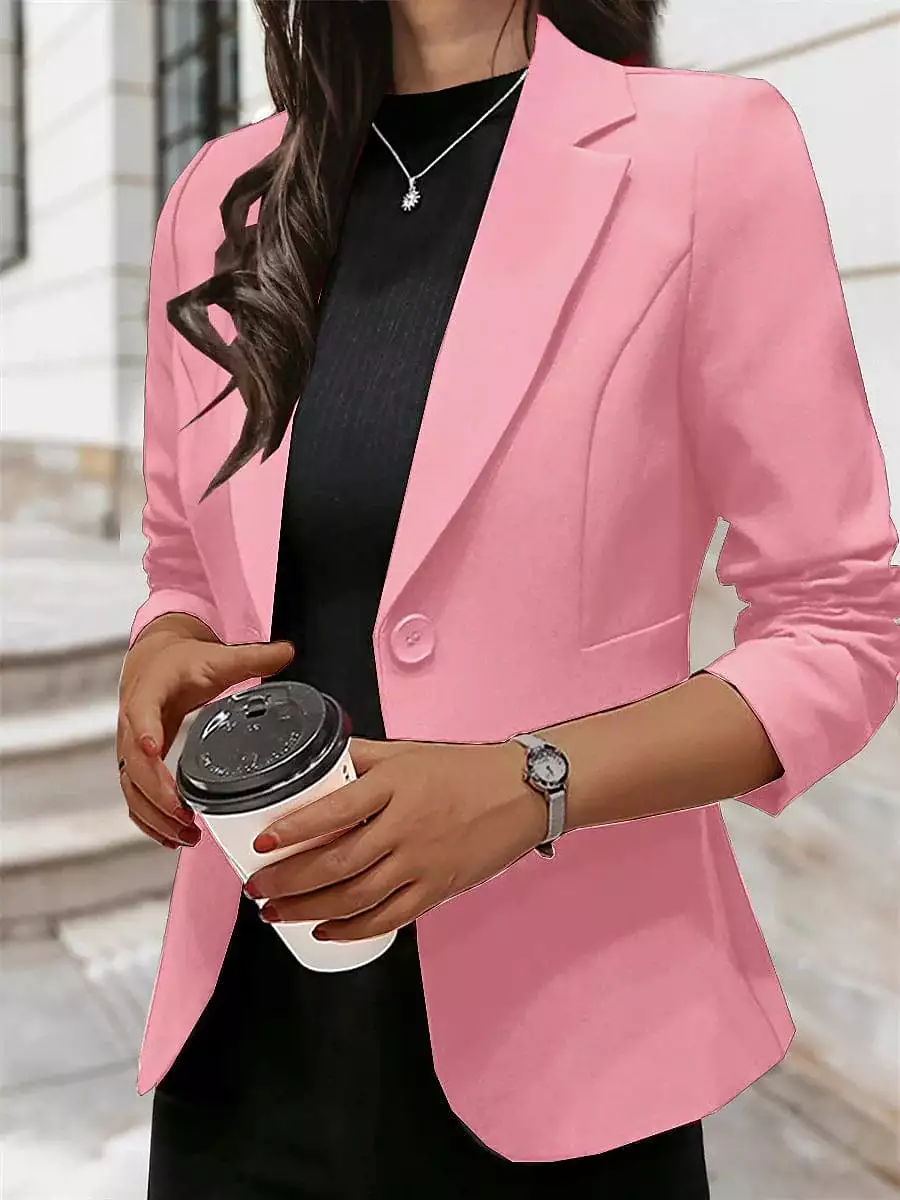 Classic Black Office Blazer for Women