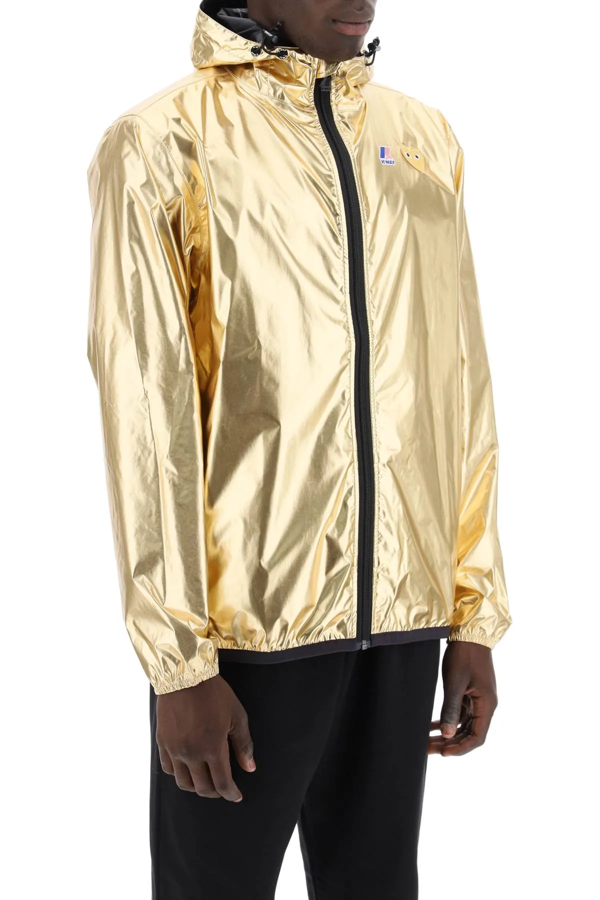 Comme Des Garcons Play Comme Des Garons Play X K Way Laminated Ripstop Jacket   Gold