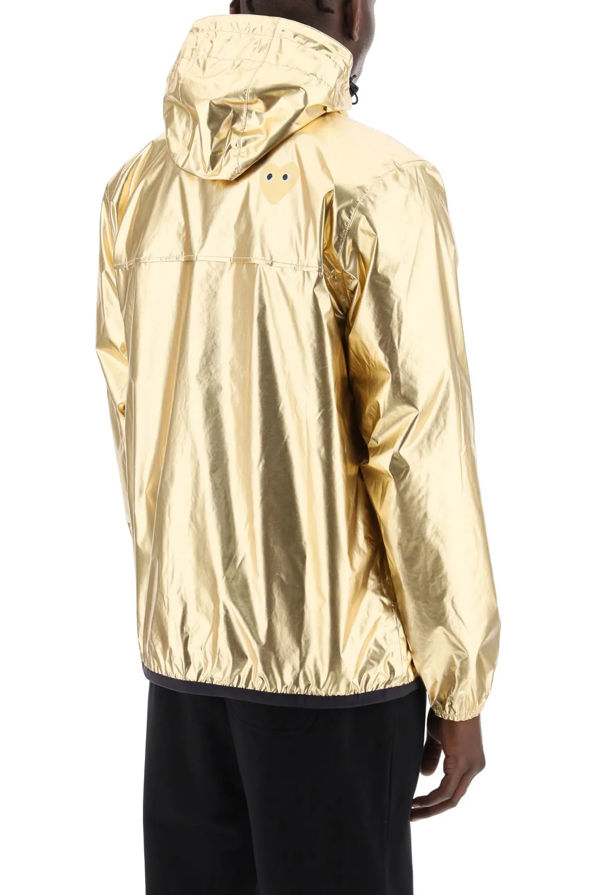 Comme Des Garcons Play Comme Des Garons Play X K Way Laminated Ripstop Jacket   Gold