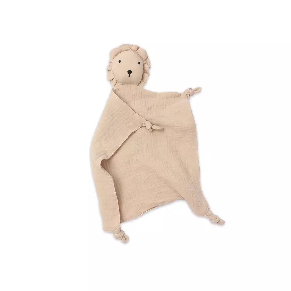 Cotton Baby Comforter Leo The Lion — Latte