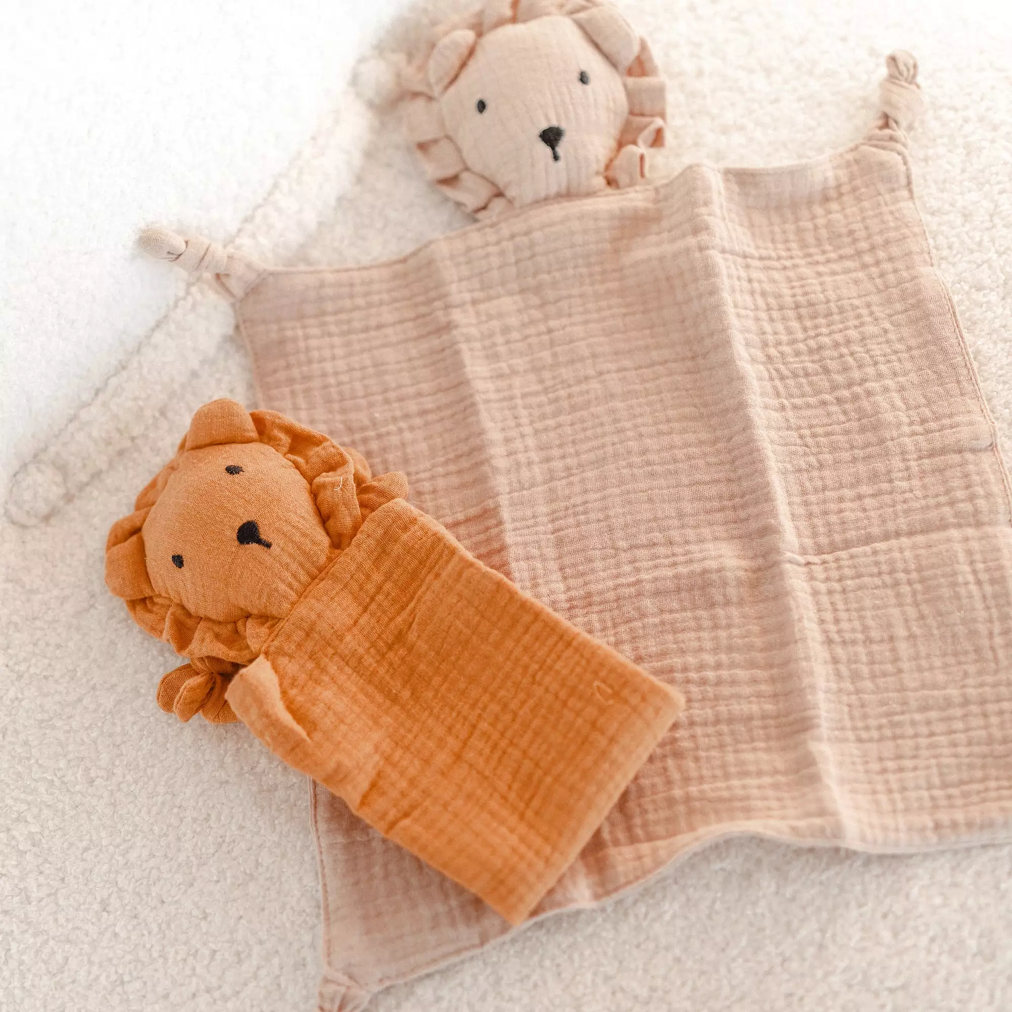 Cotton Baby Comforter Leo The Lion — Mustard