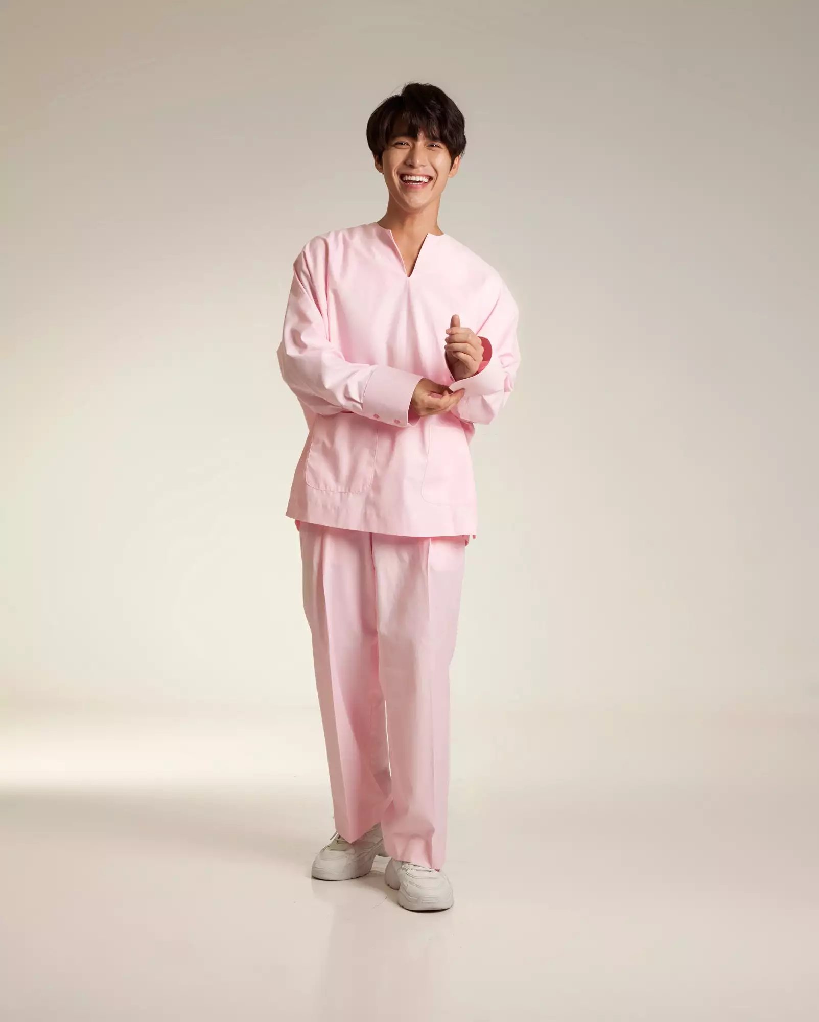 Cuff Baju Melayu Set (Baby Pink)