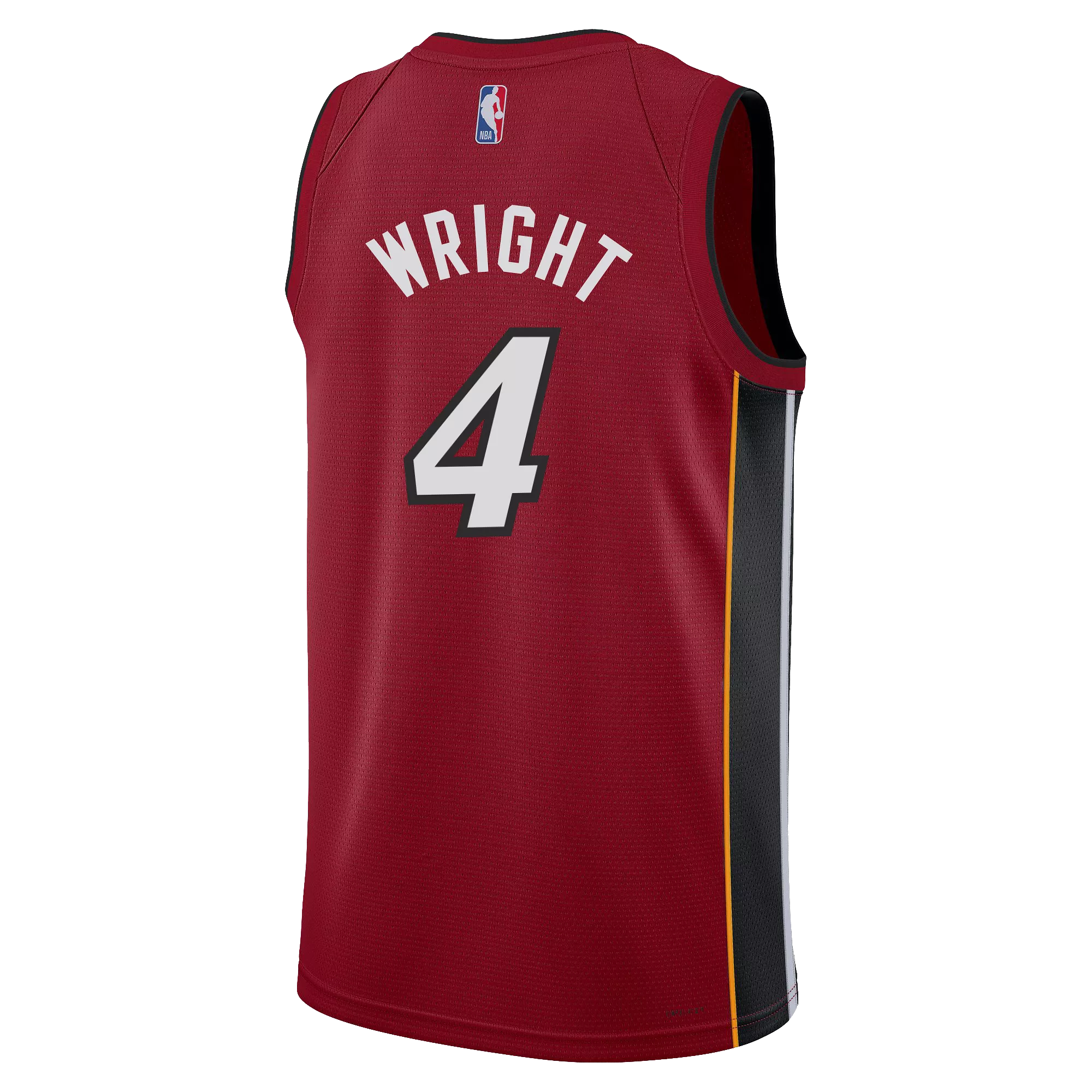 Delon Wright Nike Jordan Brand Miami HEAT Statement Red Swingman Jersey