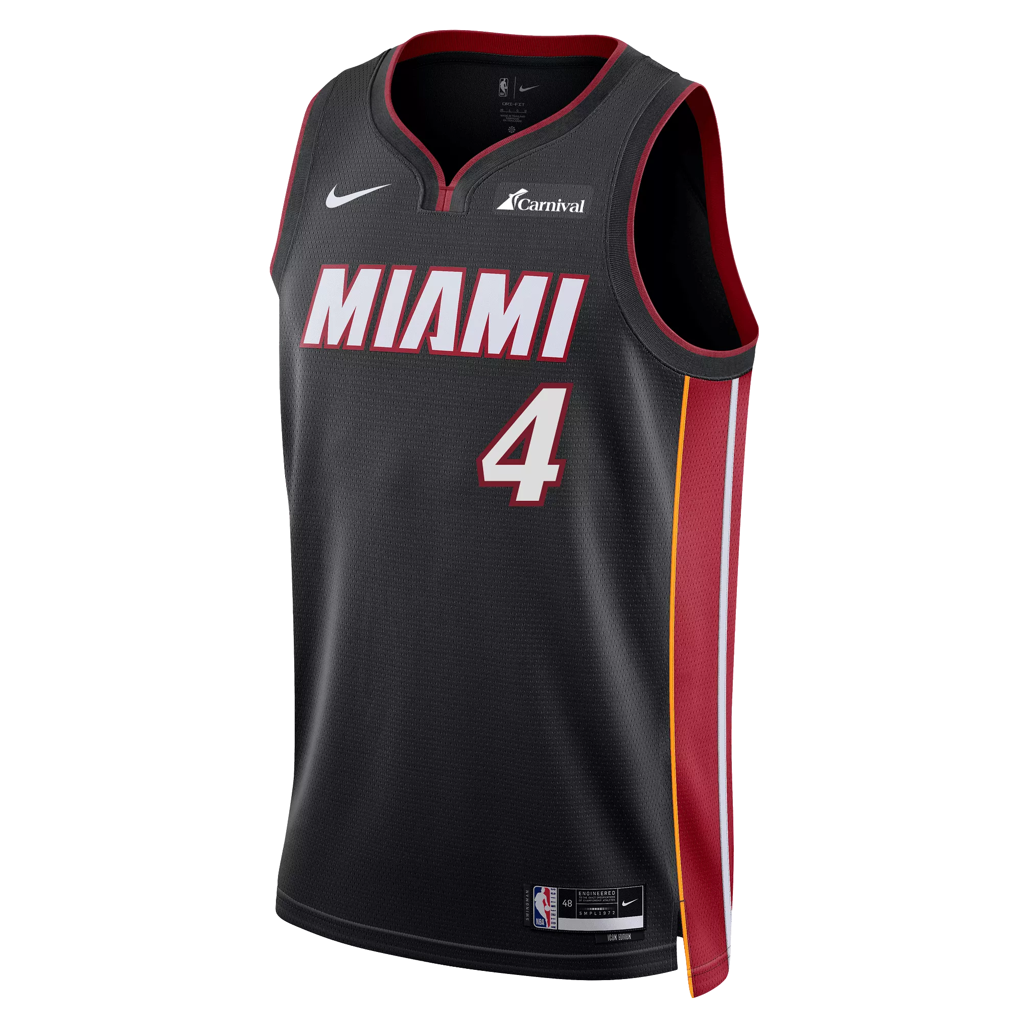 Delon Wright Nike Miami HEAT Icon Black Swingman Jersey