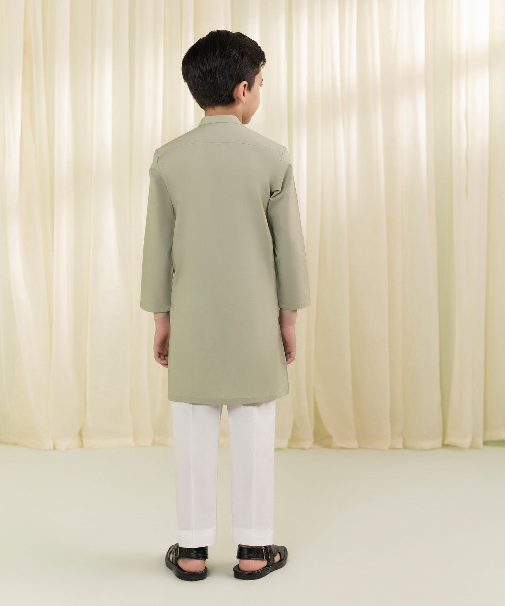 Embroidered Cambric Kurta