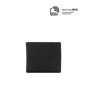 Germin Short Men's Wallet With Flip - Black