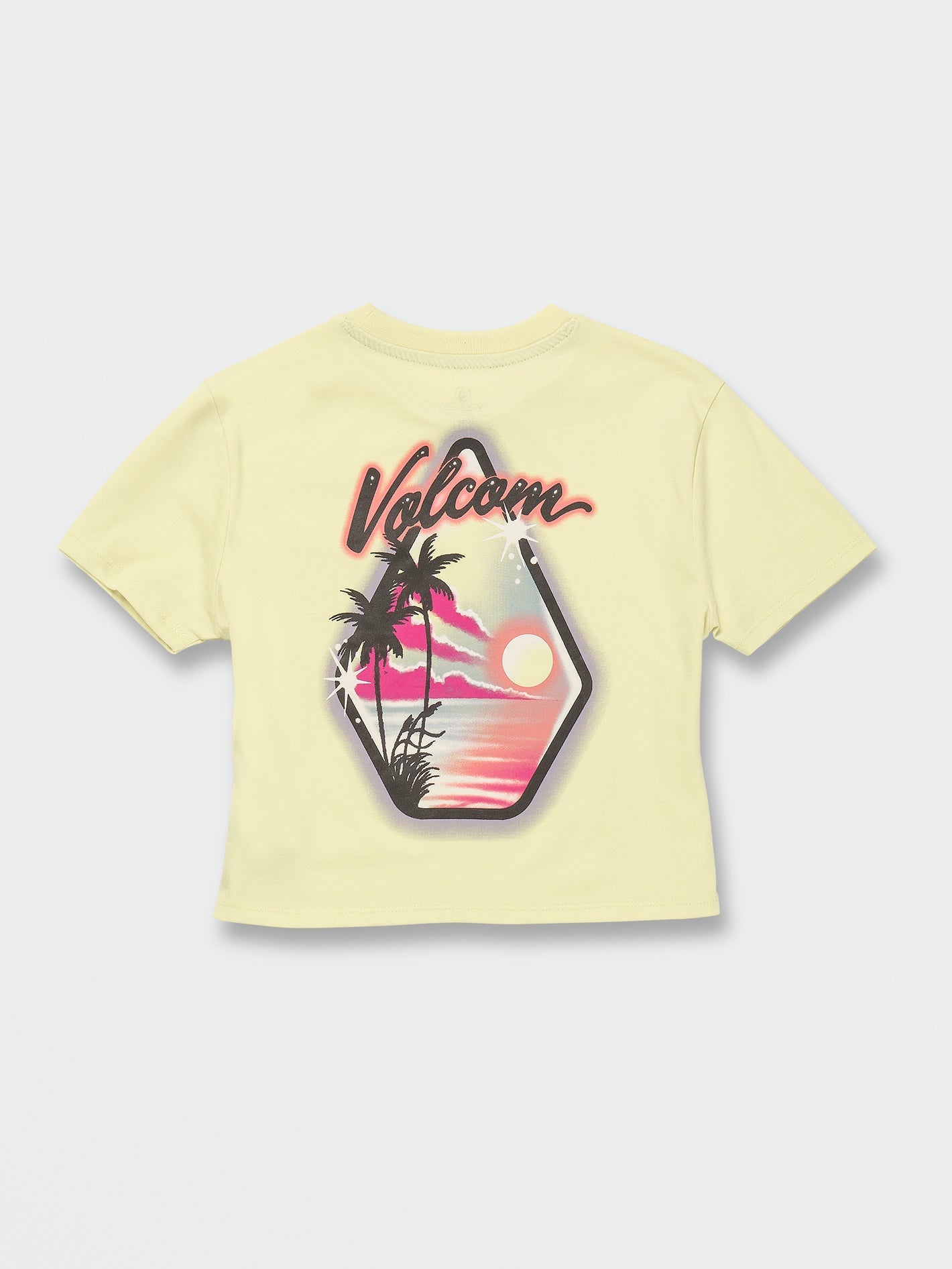 Girls Pocket Dial Short Sleeve Tee - Citron