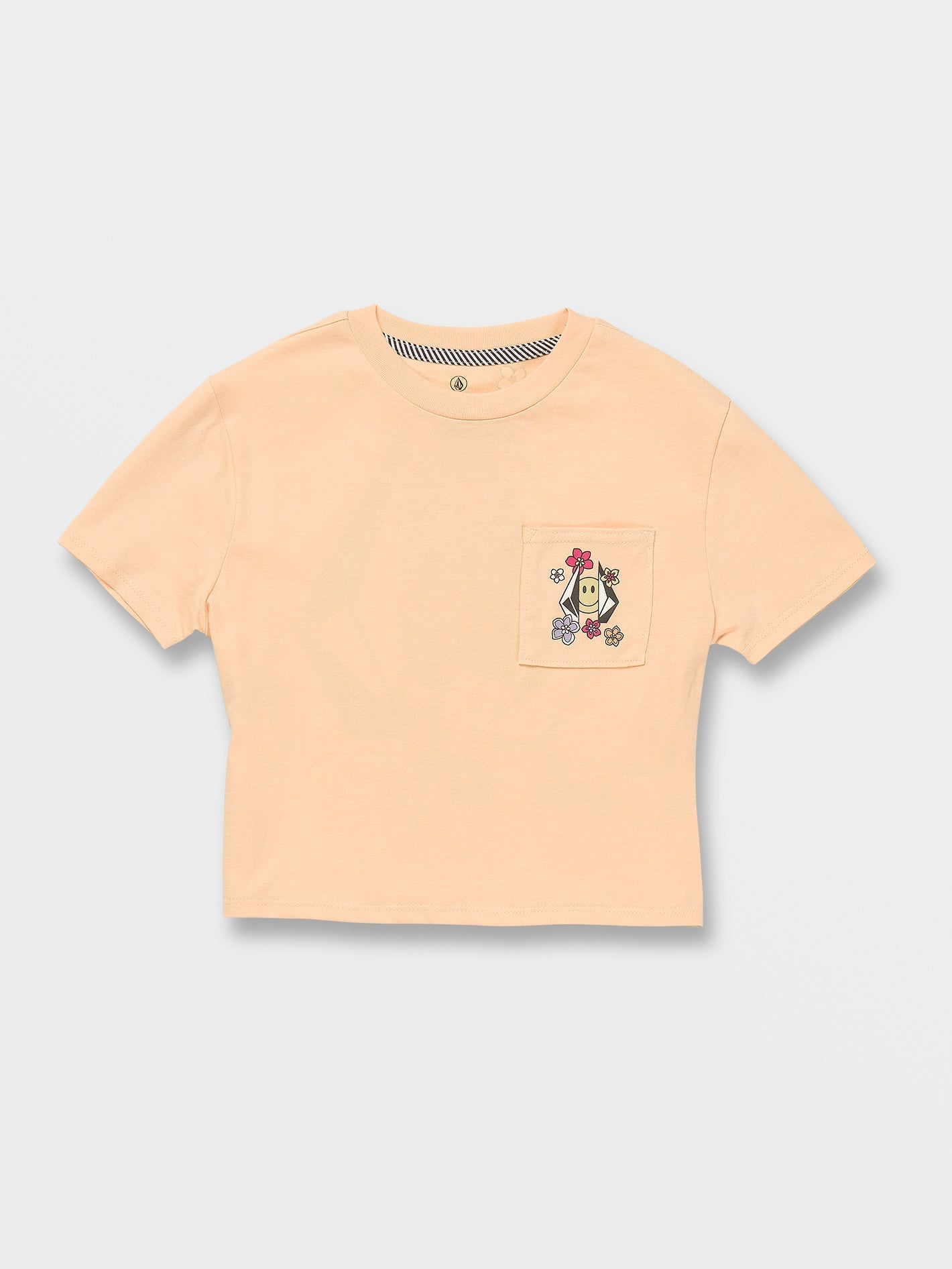 Girls Pocket Dial Short Sleeve Tee - Citron