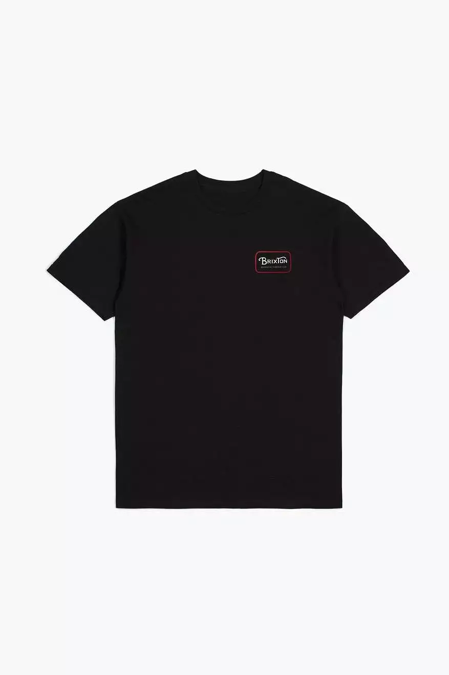 Grade S/S Standard Tee - Black/Casa Red/White