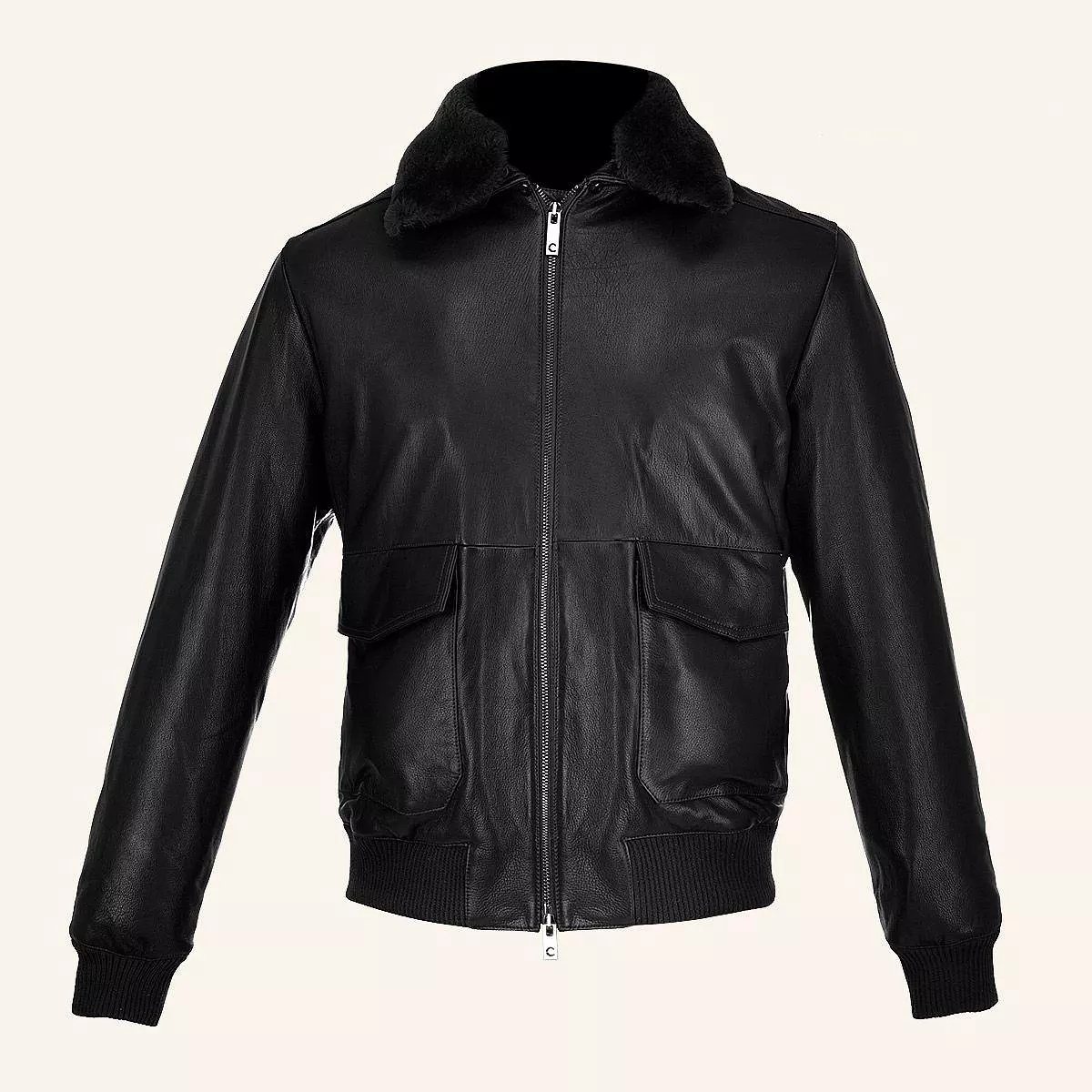 HCHI008 - Cuadra black dress casual fashion aviator leather jacket for men