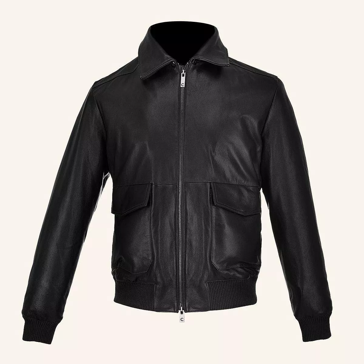 HCHI008 - Cuadra black dress casual fashion aviator leather jacket for men