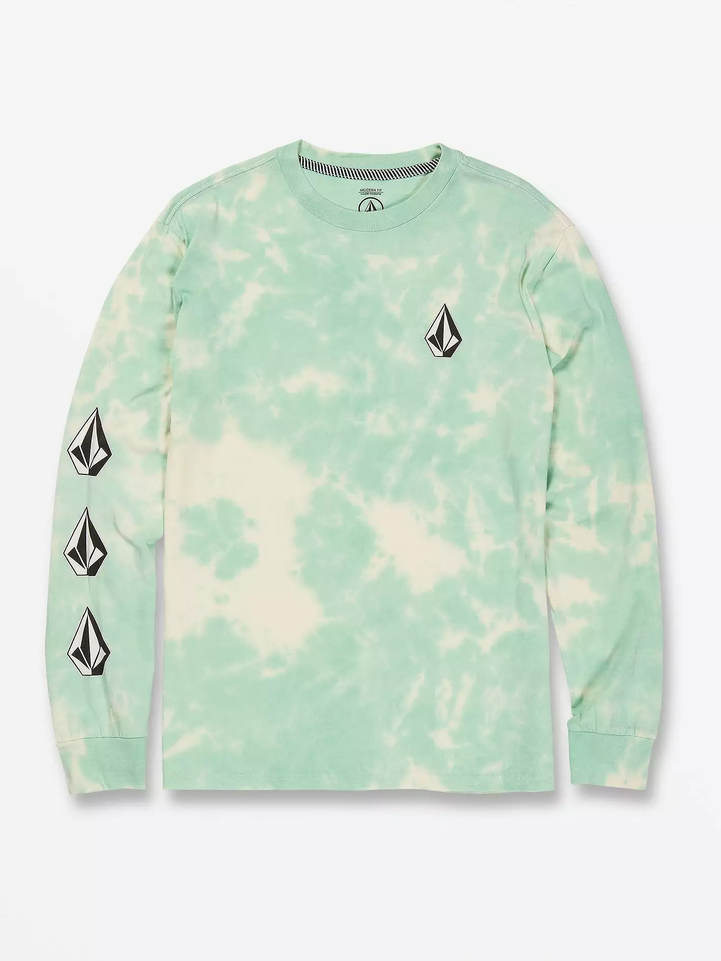 Iconic Stone Dye Long Sleeve Tee - Ice