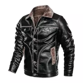 Johny Leather Motorcycle Jacket For Men