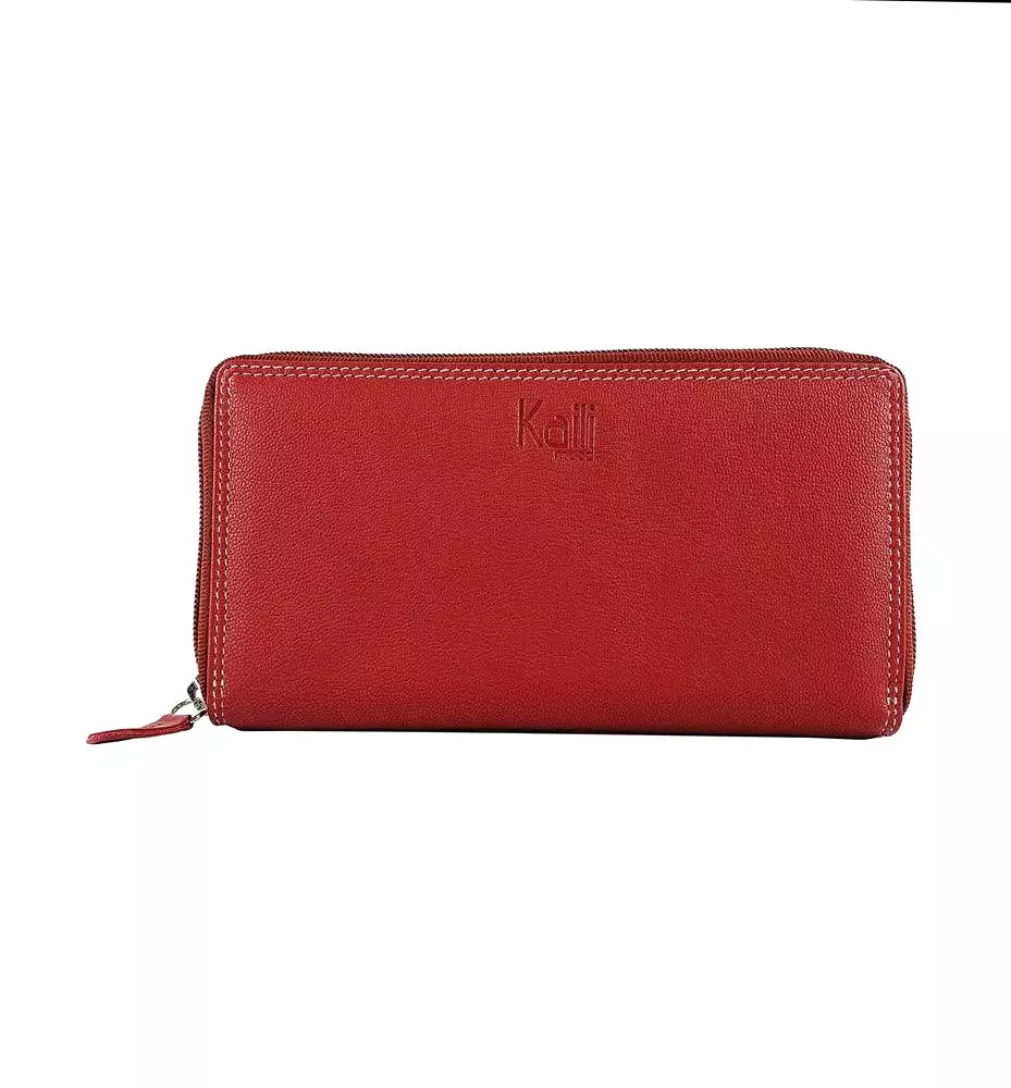 K10238VB | Women's wallet in genuine full-grain leather