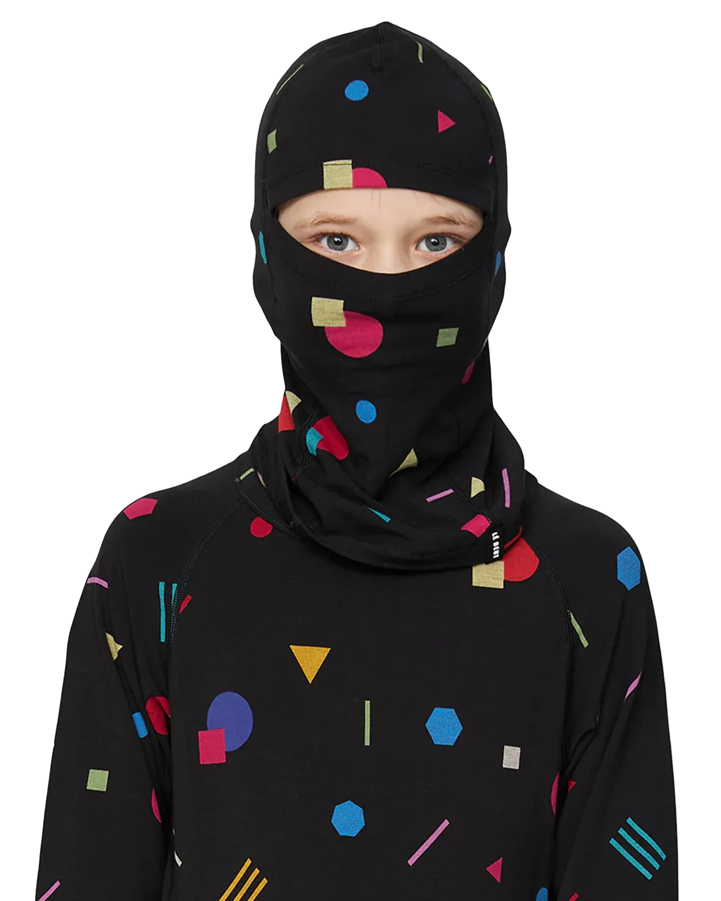 Le Bent Kids' Confetti Midweight Balaclava - Black | Shop Headwear at Trojan Wake Ski Snow & Snow Skiers Warehouse