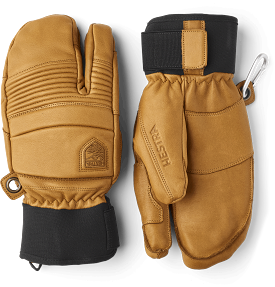 Leather Fall Line 3 Finger Glove Men's