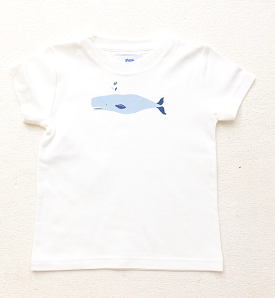 Little Paper Boat - Whale Short Sleeve Tee