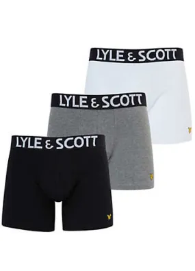 Lyle & Scott Pack of 3 Daniel Premium Underwear Trunks | Grattan