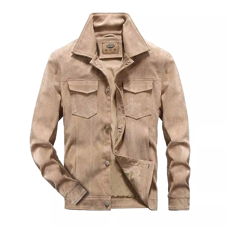 MacAnthony Suede Leather Jacket For Men