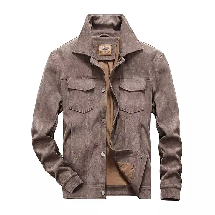 MacAnthony Suede Leather Jacket For Men