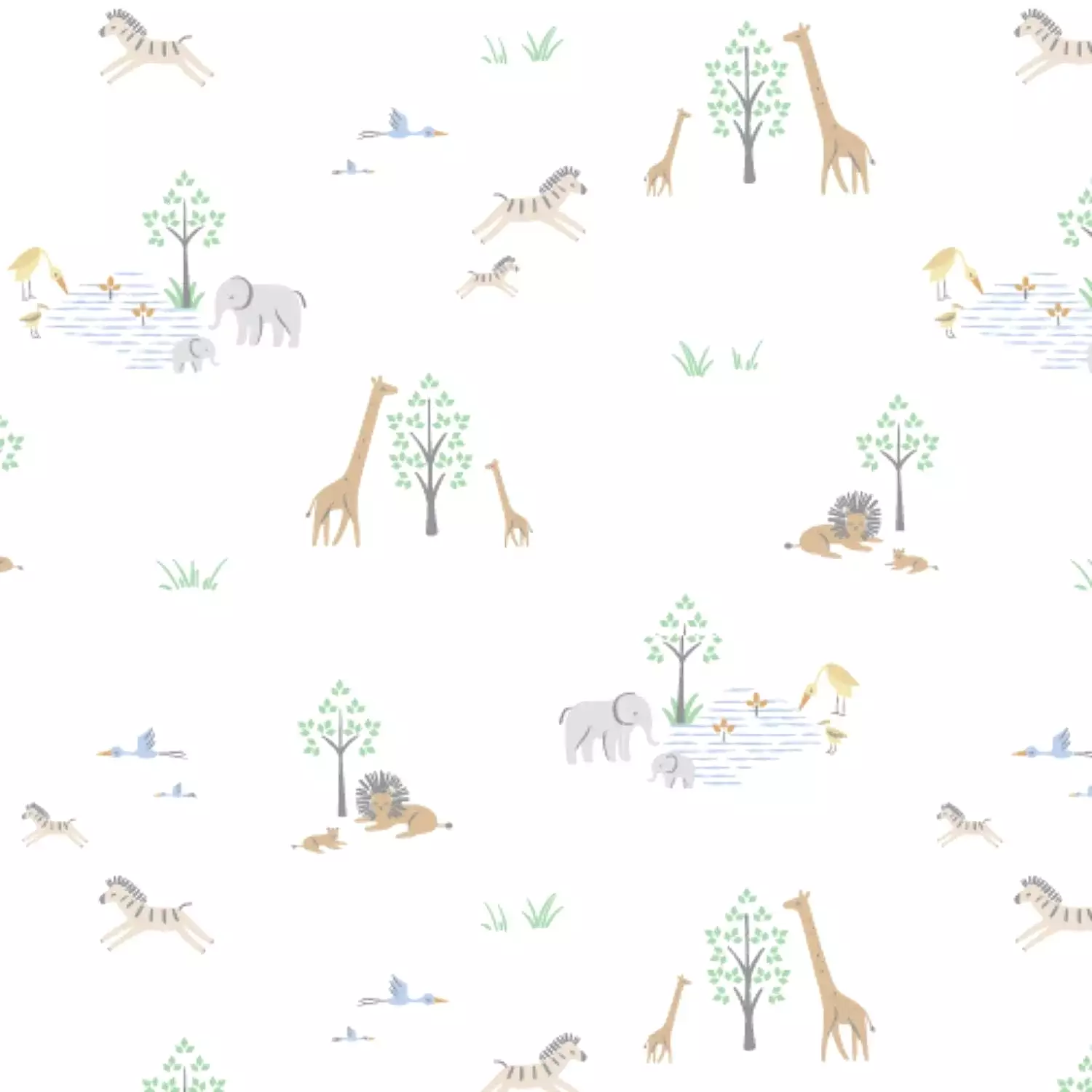 Magnetic Me - White Serene Safari Baby Blanket