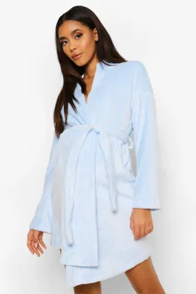 Maternity Mummy Embroidered Soft Robe