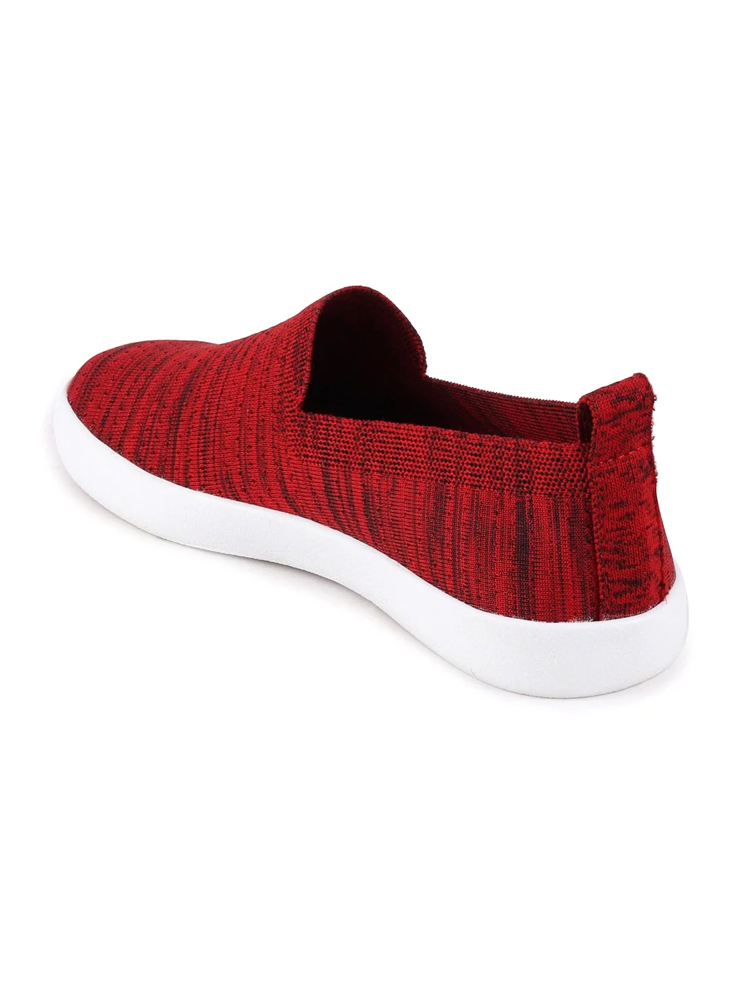 Men Red Casual Slip-On Shoes