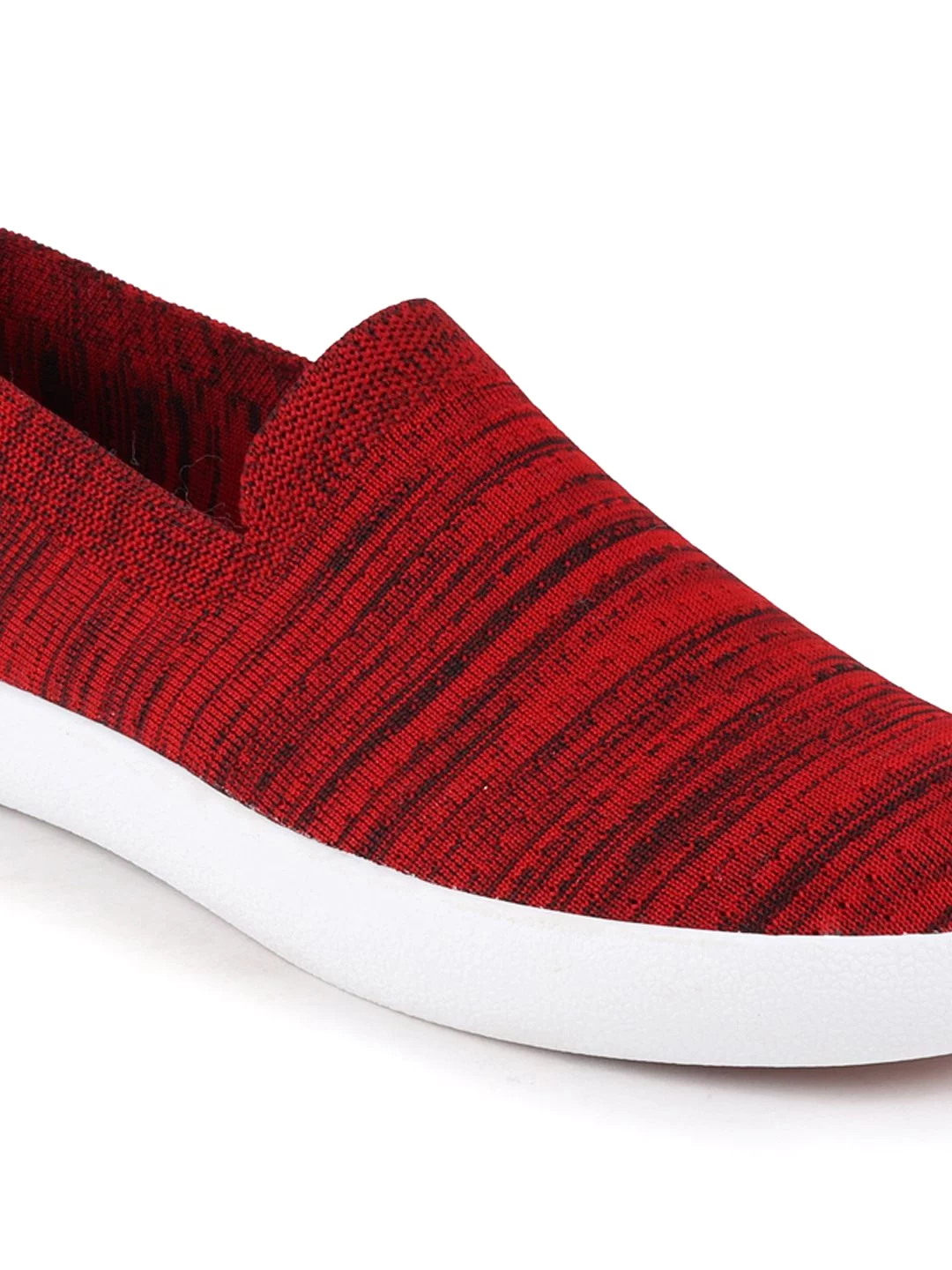 Men Red Casual Slip-On Shoes