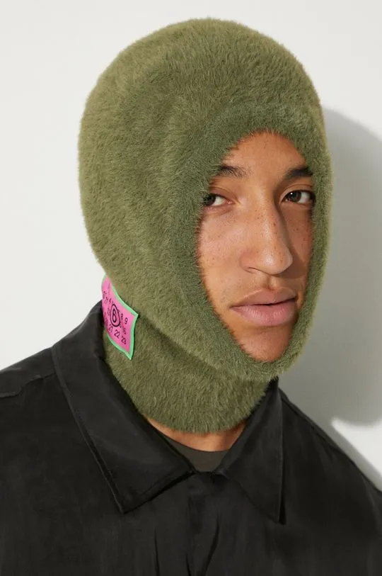 MM6 Maison Margiela balaclava green color S62TC0042.M13073