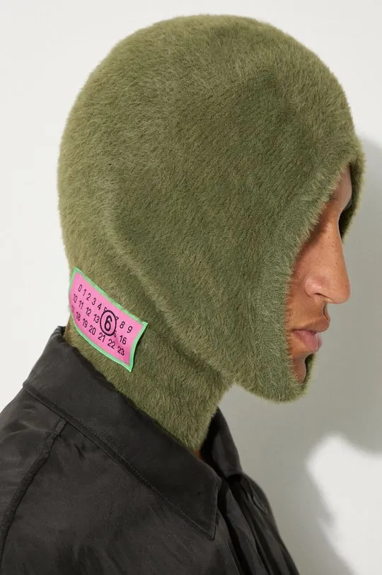 MM6 Maison Margiela balaclava green color S62TC0042.M13073