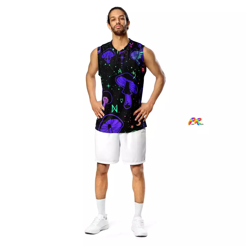 Mushroom Cult Rave Basketball Jersey