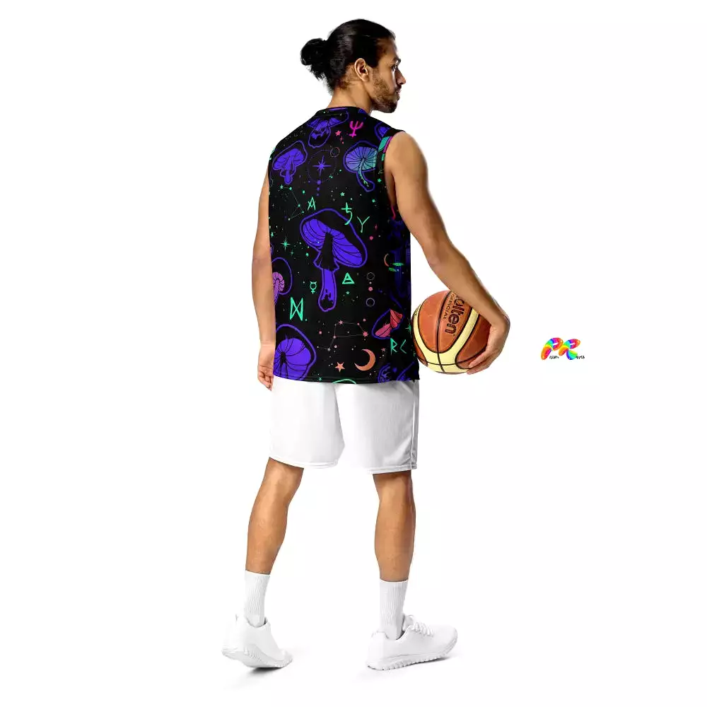 Mushroom Cult Rave Basketball Jersey