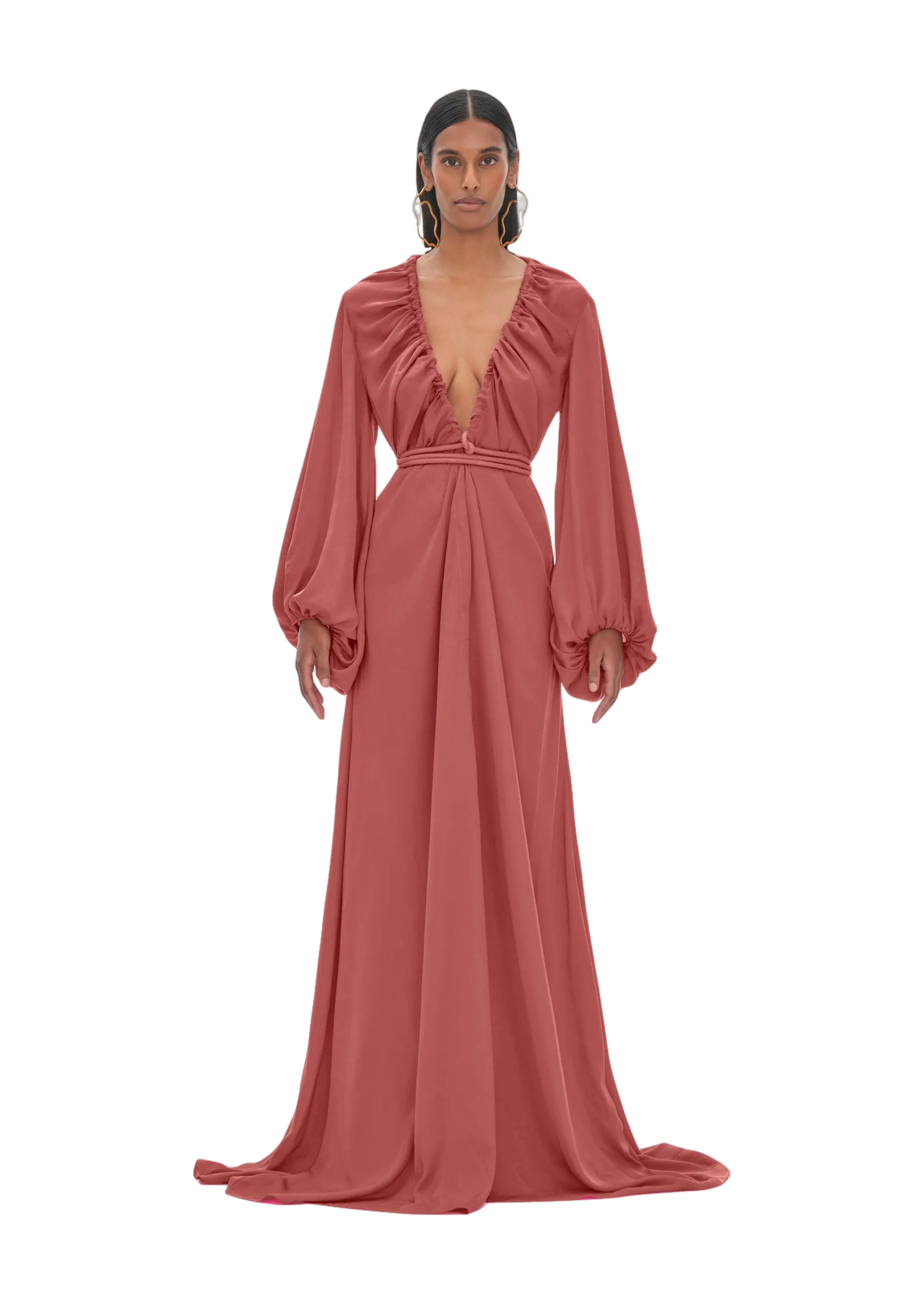 NEEMA DUSTY APRICOT ROBE