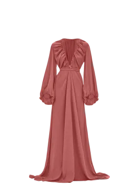 NEEMA DUSTY APRICOT ROBE