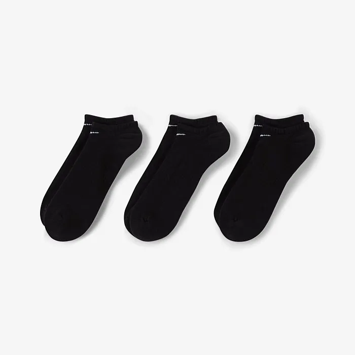 Nike Everyday Cushioned Training No-Show Socks 3 Pack | Socks & Underwear | Stirling Sports