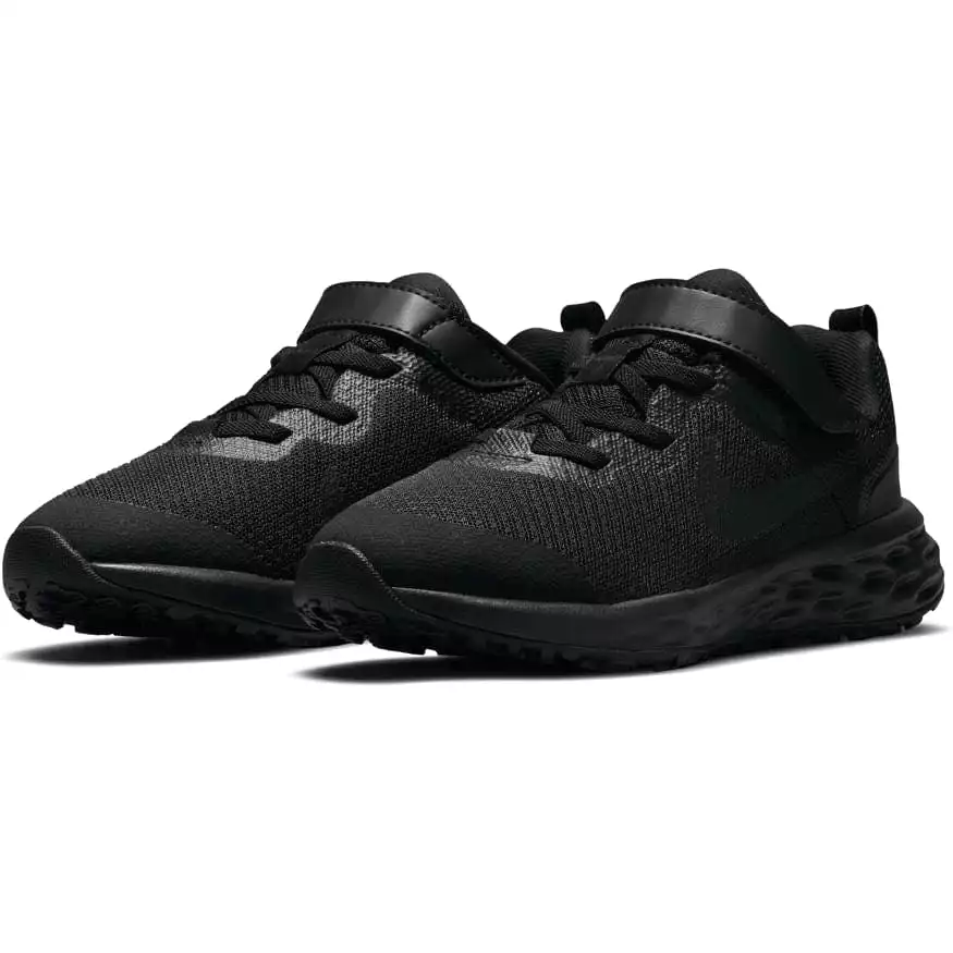 NIKE KIDS REVOLUTION 6 TRIPLE BLACK SHOE