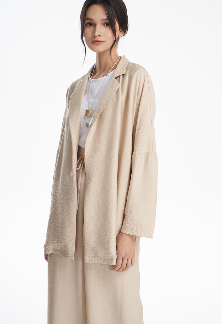 Open Textured Solid Outer Jacket